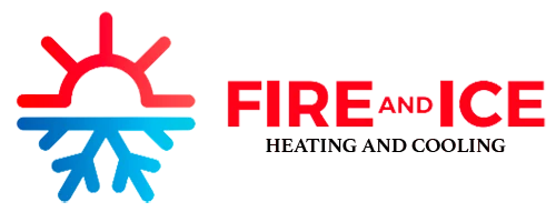 A logo for Fire and Ice Heating and cooling company based in Greensboro NC