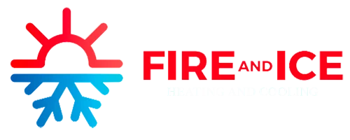 A logo for Fire and Ice Heating and cooling company based in Greensboro NC